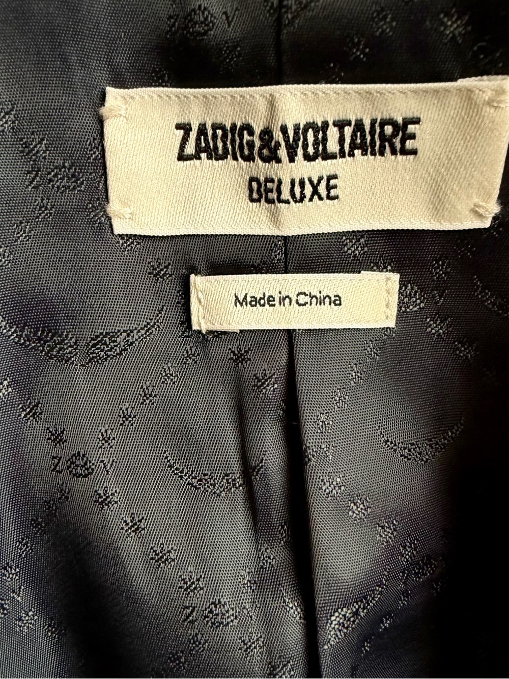 Zadig & Voltaire  DeLuxe  Silk/ Silver Sequin Blazer  Sz Small - Picture 8 of 8